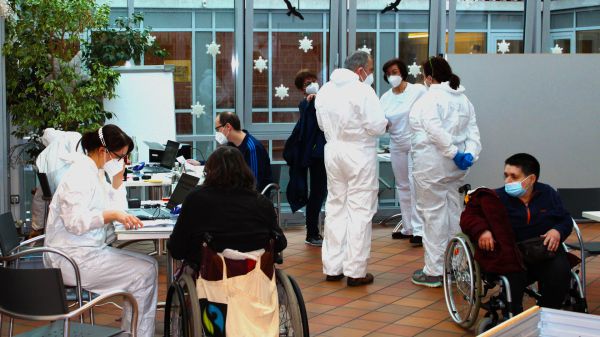 Corona-Impfstart in der Boxdorfer Wohnanlage